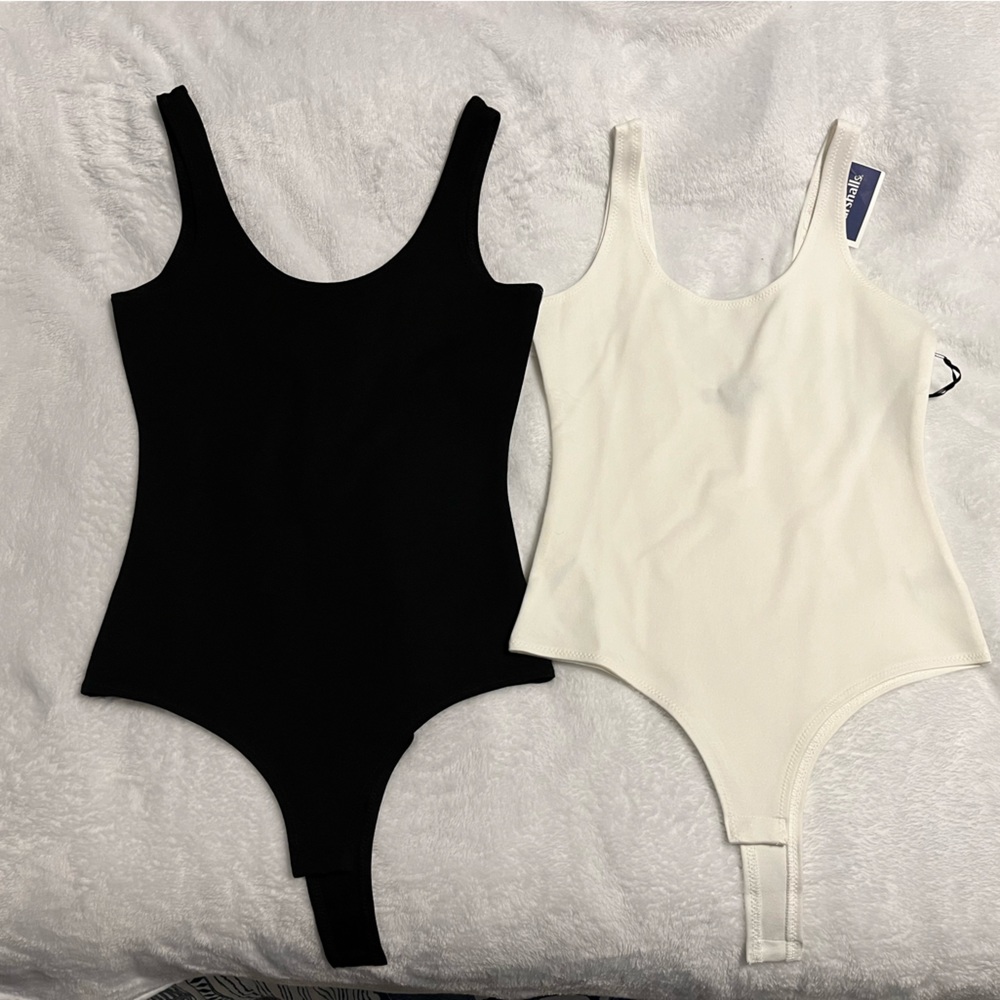 NWT Set of 2 Body Suits- Black/White